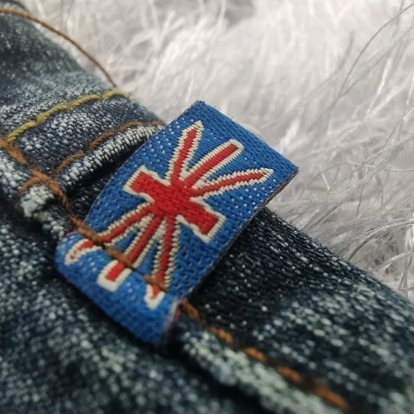 Next New Women's 13/14 Regular Boot Cut Blue Jeans Mid Rise with Embroidery - Picture 10 of 16